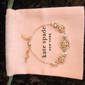 Kate spade floral crystal bracelet